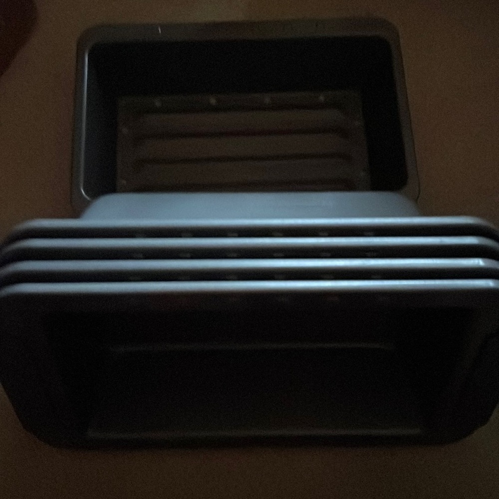 Analon bread pans with a grilling insert.  4 pans available as set or separate.